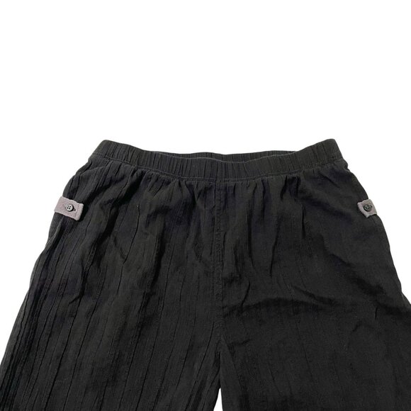 Free People Gauze Lantern Harem Pull-On Pants Pockets Black size Small - Picture 3 of 8